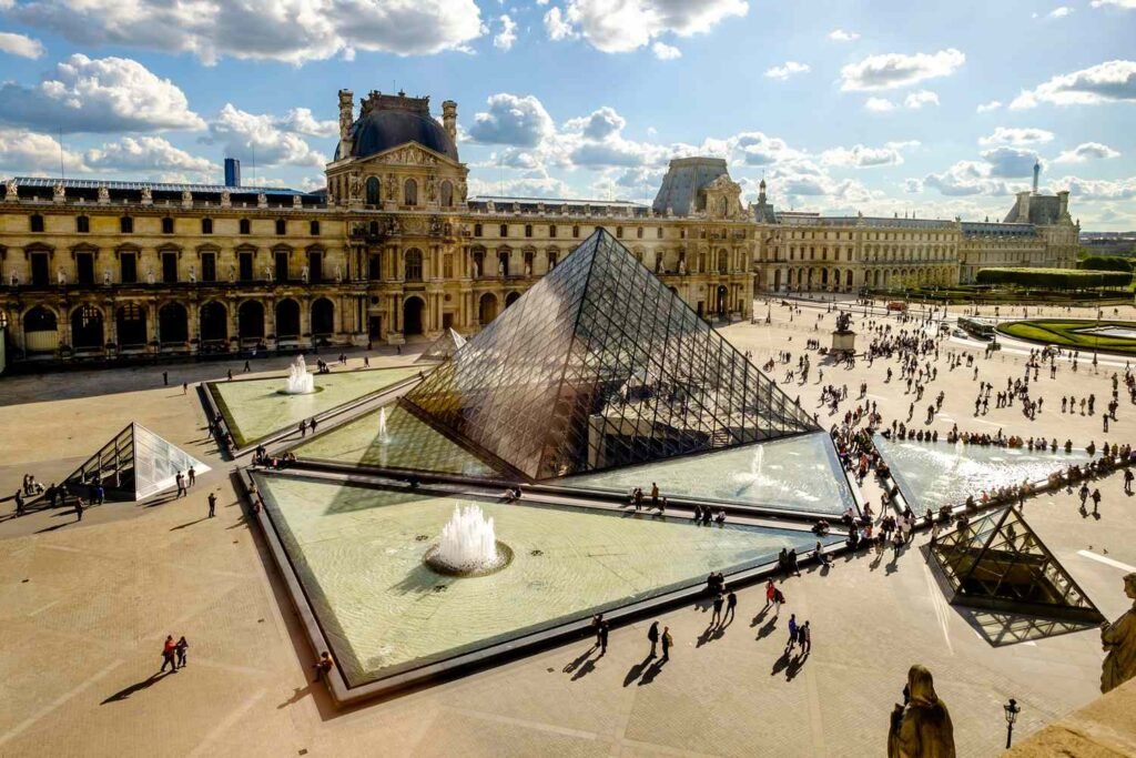  I. M. Pei’s pyramid entrance, at the center of the Louvre’s courtyard. Credit:Chris Sorensen/Gallery Stock 